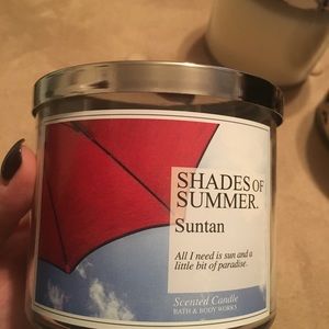 Bath and Body Works Suntan 3 wick Candle